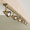 Edgeware Spotlights in Antiqued Brass - 6 Spots