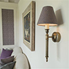 Grantham Wall Light in Antiqued Brass