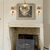 Grantham Wall Light in Antiqued Brass