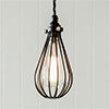 Cowley Pendant Light in Matt Black