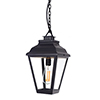 Hackney Outdoor Lantern (with chain) in Matt Black