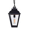 Hackney Outdoor Lantern (with chain) in Matt Black