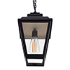 Hackney Outdoor Lantern (with chain) in Matt Black