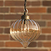 Ava Porch Light in Antiqued Brass