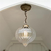 Ava Porch Light in Antiqued Brass