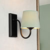 Single Malvern Bathroom Wall Light in Matt Black