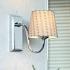 Single Malvern Bathroom Wall Light in Nickel