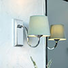 Single Malvern Bathroom Wall Light in Nickel