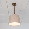 Arlington Single Pendant Light in Antiqued Brass