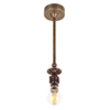 Arlington Single Pendant Light in Antiqued Brass