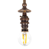 Arlington Single Pendant Light in Antiqued Brass