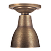 Edgeware Flush Mount Ceiling Light in Antiqued Brass