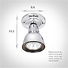 Edgeware Flush Mount Ceiling Light in Nickel