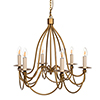 Florentine Pendant Light in Old Gold