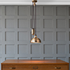 Butler Rise and Fall Pendant in Antiqued Brass