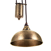 Butler Rise and Fall Pendant in Antiqued Brass