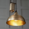 Butler Rise and Fall Pendant in Antiqued Brass