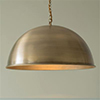 Leiston Pendant in Antiqued Brass (AB interior)