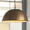 Leiston Pendant in Antiqued Brass (PI interior)