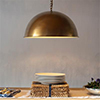 Leiston Pendant in Antiqued Brass (PI interior)