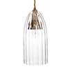 Thornton Glass Pendant Light in Antiqued Brass