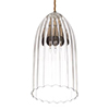 Thornton Glass Pendant Light in Antiqued Brass