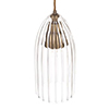 Thornton Glass Pendant Light in Antiqued Brass