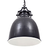 Lexington Pendant Light in Slate Grey (inside white)