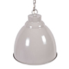 Wharf Pendant Light in Clay (inside white)