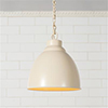 Wharf Pendant Light in Plain Ivory