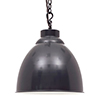 Wharf Pendant Light in Slate Grey (inside white)