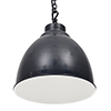 Wharf Pendant Light in Slate Grey (inside white)