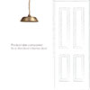 Large Balmoral Pendant Light in Antiqued Brass
