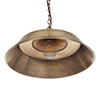 Large Balmoral Pendant Light in Antiqued Brass