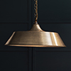 Large Balmoral Pendant Light in Antiqued Brass