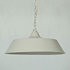 Large Balmoral Pendant Light in Clay (inside white)