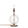 Harleston Table Lamp Antiqued Brass Fluted Glass