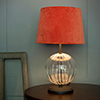 Harleston Table Lamp in Beeswax with Fluted Glass