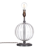 Harleston Table Lamp in Polished with Fluted Glass