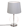 Harleston Table Lamp in Nickel (Plain Glass)