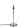 Harleston Table Lamp in Nickel (Plain Glass)