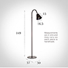 Ashwell Floor Lamp in Matt Black