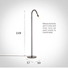 Camberwell Standard Lamp in Matt Black
