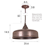 Exeter Pendant Light in Heritage Copper