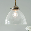 Deben Pendant Light in Antiqued Brass