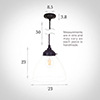 Deben Pendant Light in Matt Black