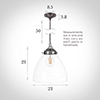 Deben Pendant Light in Polished