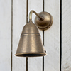 Dalston Outdoor Wall Light in Antiqued Brass