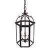 Charlecote Lantern in Matt Black