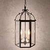 Charlecote Lantern in Matt Black